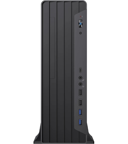 Корпус Foxline FL-418-SFX400-U32C, Slim-Desktop, чёрный