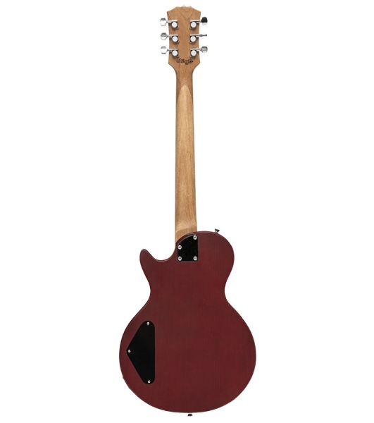 Электрогитара STAGG SEL-HB90 CHERRY 6-ти струнная, корпус массив красного дерева, гриф красное дерево, накладка палисандр, 22 лада, звукосниматели 1х P90, 1х хамбакер, регуляторы 1x громкости, 1x тона, 3-х поз. переключатель, цвет Cherry