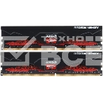 Оперативная память AMD Radeon R7, DDR4, 16GB (2x8GB), 2666MHz, CL16, с радиатором, черный, фото 1