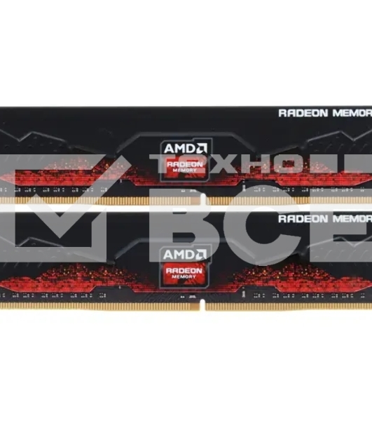 Оперативная память AMD Radeon R7, DDR4, 16GB (2x8GB), 2666MHz, CL16, с радиатором, черный