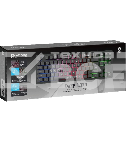 Клавиатура Defender Dark Lord GK-580  проводная, USB, черный