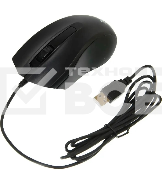 Комплект клавиатура+мышь Oklick 621M IRU проводной, USB, 1200 DPI, чёрный