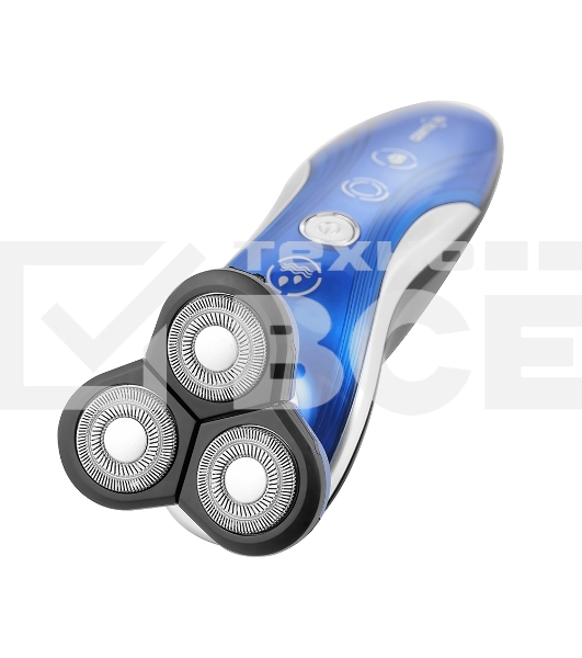 Бритва Centek CT-2170 (синий) ротор 3D, +ВЛАЖНОЕ БРИТЬЁ, 3 плав.головки, 2-ные лезвия, до 50 мин раб
