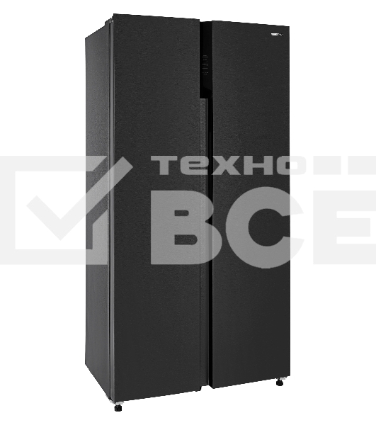 Холодильник Nordfrost RFS 525DX NFXd inverter темная нержавеющая сталь двухкамерный 283/183л морозилка сбоку, No Frost, Side-by-Side
