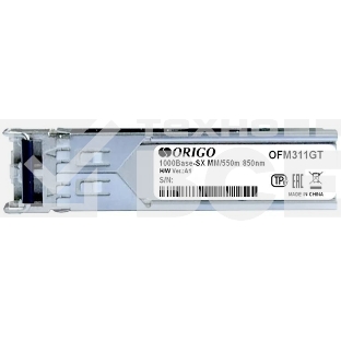 Трансивер Origo OFM311GT, оптич. SFP MM duplex 1Гбит/с Tx:850нм до 0.55км