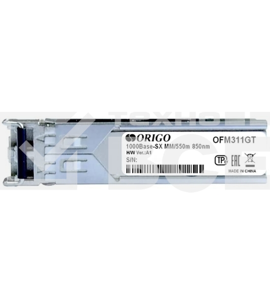 Трансивер Origo OFM311GT, оптич. SFP MM duplex 1Гбит/с Tx:850нм до 0.55км