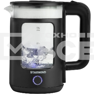 Чайник электрический Starwind SKG1053 1.7 л, 1800 Вт, черный