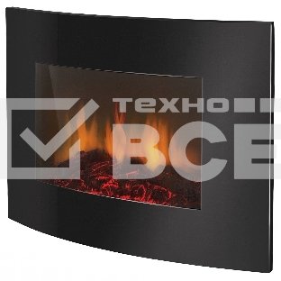 Электрокамин Electrolux EFP/W-1150URLS черный, 1800 Вт, 23 м2, термостат, пульт д/у