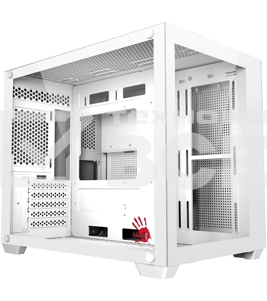 Корпус Bloody BD-CC108 белый без БП mATX 9x120mm 2xUSB3.0 audio bott PSU