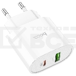 Сетевое зарядное устройство HOCO (6931474757319) C95A Lineal PD 20W+QC3.0 (белый), фото 1