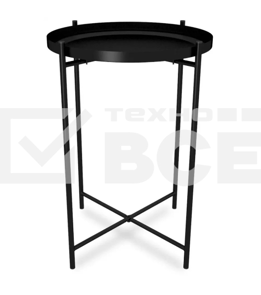 Столик журнальный SHEFFILTON SHT-CT8-1 металл черный муар (200184)
