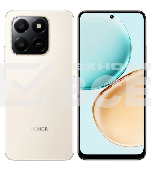 Смартфон HONOR X7d 6/128Gb золотой