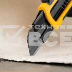 Нож Denzel 25 мм, сменное лезвие, SK4, корпус из ABS + TPR, торцевой зажим, фото8