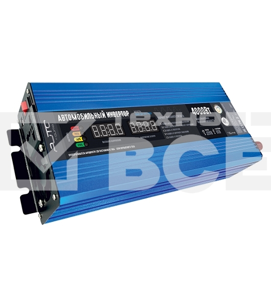 Автомобильный инвертор (преобразователь) 12В в 220В, Модель QUMO QAI-906-4000 (AVCN-Q4000)