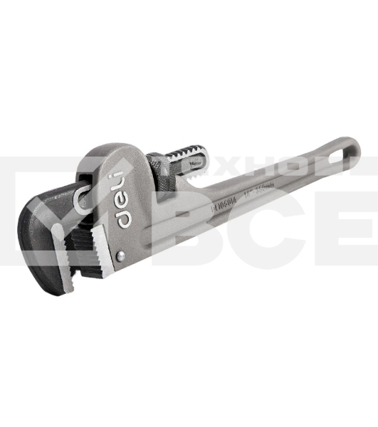 Трубный ключ Стиллсона облегченный Deli DL105018 405мм, максимальное открытие 60мм, Cr-Mo + алюминиевый сплав