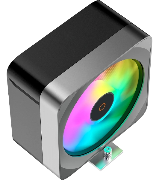 Кулер для процессора Ocypus Delta A40 EX BK ARGB, 120мм ARGB FAN, 4 HEAT PIPES, 4-PIN PWM, 500-1800 RPM, 29DBA, HYDRO BEARING, LGA115X/1200/1700/18XX, AM4/AM5