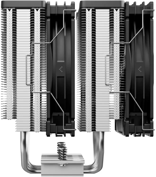 Кулер для процессора DEEPCOOL AG620 G2 LGA1954/1851/1700/AM5/AM4 (9шт/кор, TDP 270W, PWM, DUAL Black Fan 120mm, 6 тепл. трубок, черный) RET