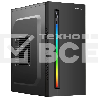Компьютерный корпус Ginzzu D350 2*USB 2.0,AU RGB w/o PSU