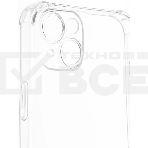 Чехол (клип-кейс) BoraSCO для Apple iPhone 15 Plus прозрачный, фото5