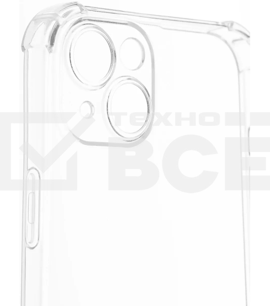 Чехол (клип-кейс) BoraSCO для Apple iPhone 15 Plus прозрачный