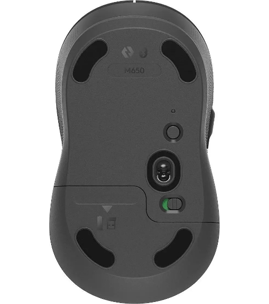 Мышь беспроводная Logitech Signature M650 графитовый, 4000 dpi, радиоканал, Bluetooth, USB, кнопки - 5