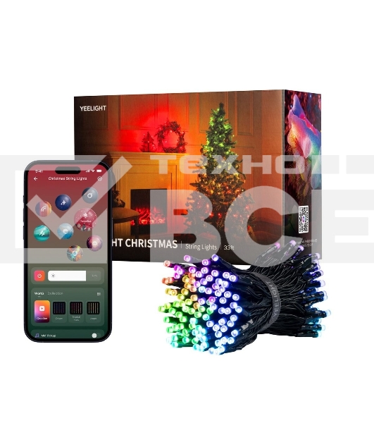 Умная гирлянда Yeelight, 200 ламп, 20 метров / RGBIC+ BLE / YLYDD-0056