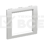 Рамка универсальная DKC F00011G In-Liner Aero 2 модуля, серебристый, RAL 9006, фото 1
