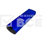 Флеш диск Maxvi MP2 32GB USB 2.0 blue, монолит с колпачком, ABS пластик + металл, фото 1
