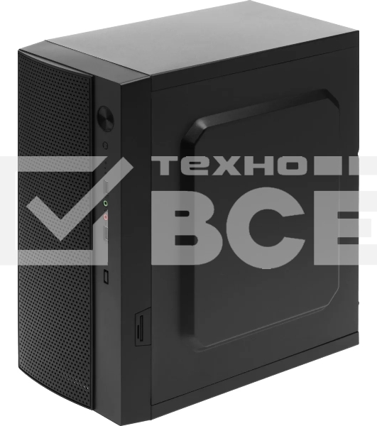 Компьютерный корпус Accord ENTRY ACC-242B черный без БП mATX 2xUSB 2.0 audio