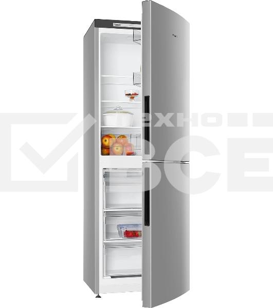 Холодильник Atlant 4612-181 серебристый двухкамерный 182/119л морозилка снизу