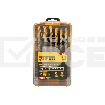 Набор сверл по металлу Denzel 1-13 мм, Р6М5К8-TiN, Golden Tip, 25 шт 723010, фото10