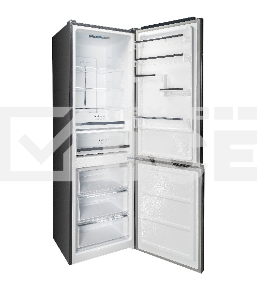 Холодильник DeLonghi DCS 19NFI NB DAMIANO черный двухкамерный 230/100л морозилка снизу, No Frost