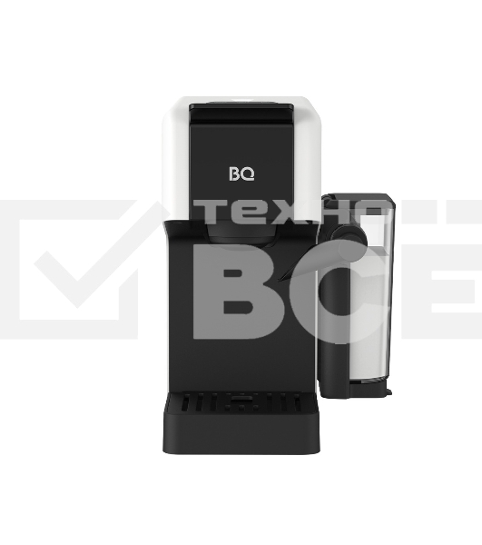 Капсульная кофеварка BQ CCM1064A White. 3 в 1: Nespresso, Dolce Gusto, молотый кофе/Давление 20 бар/Итальянская помпа/Автоматический капучинатор/DuoBoil - технология быстрого приготовления кофейных напитков/Выбор объема порции/Объем резервуара для воды 85