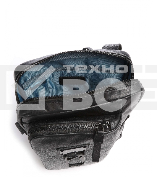 Сумка мужская Piquadro Harper CA1816AP/N, черный, натур.кожа