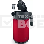 Чайник электрический Bosch TWK7L464 1.7 л, 2400 Вт., нерж.сталь, покрытая эмалью, красный, шкала уровня воды, фото5