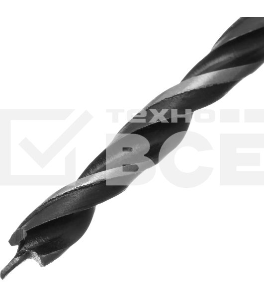 Сверло Сибртех по дереву Д=3 мм Дл=60 мм (1 пред.) для дрелей