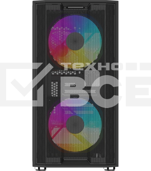 Корпус SAMA S30, Mini-Tower, чёрный, 2 x 140 мм, 1 x 120 мм