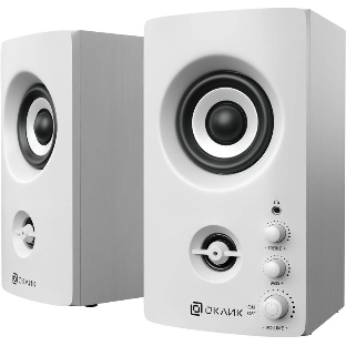Акустическая система Oklick OK-164 2.0 белый 30Вт