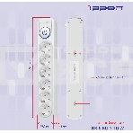 Сетевой фильтр Ippon BK-6-EU-3-10-W 3м (6 розеток) белый (коробка), фото9