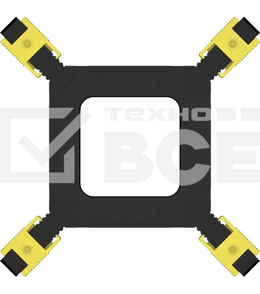 Устройство охлаждения (кулер) PcCooler R95S-I Soc-1200/1700/1851 4-pin 31.1dB Al 95W 360gr Ret (R95S-XXNIXX-CL)