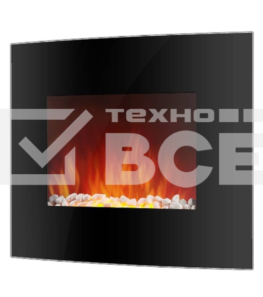 Электрокамин Electrolux EFP/W-1150URLS черный, 1800 Вт, 23 м2, термостат, пульт д/у