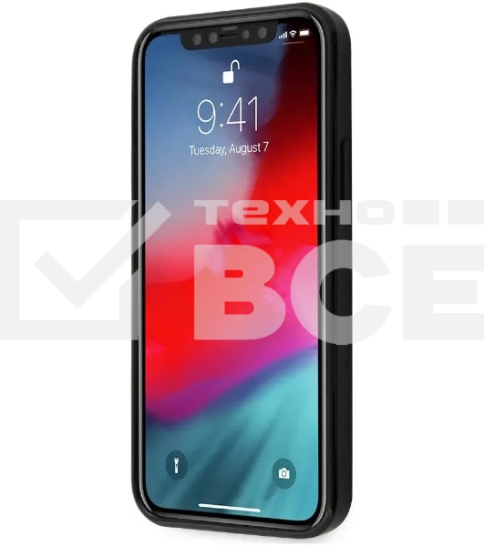 Чехол (клип-кейс) для Apple iPhone 12 mini Ferrari черный (FERCAHCP12SBK)