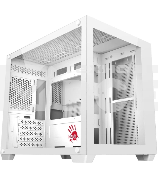 Корпус Bloody BD-CC108 белый без БП mATX 9x120mm 2xUSB3.0 audio bott PSU
