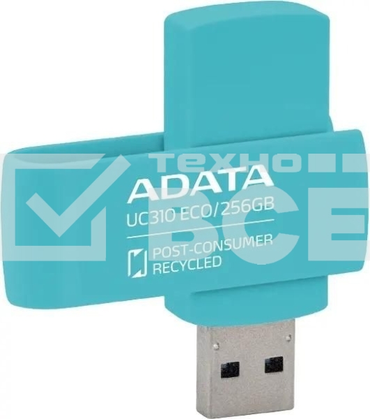 Флеш диск ADATA UC310E 256Gb USB 3.2 Gen1 зеленый UC310E-256G-RGN