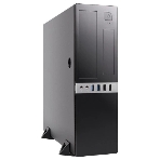Компьютерный корпус с блоком питания 300Вт. Сase Foxline mATX Desktop 300W, 2xUSB 3.0, 2xUSB 2.0, toolless, Black, 8см. fan, powercord, фото 1