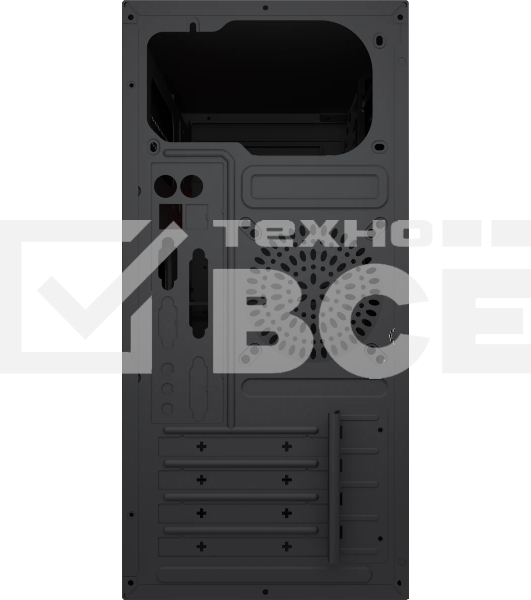 Компьютерный корпус с блоком питания Foxline 450Вт./Case Forza mATX, 450W, 2xUSB 2.0+2xUSB 3.0, Black, w/o FAN, 8 см fan PSU, power cord