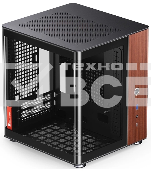 Компьютерный корпус JONSBO TK-0 Black ITX без БП, mini-ITX, micro-ATX, ATX, черный