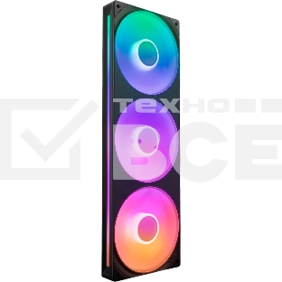 Вентилятор для корпуса Case Cooler NZXT F360 RGb Core (120x120x25мм, 4-pin PWM, RGb, 75.12CFM, 30dBA, 2400RPM, Black, Single-Frame RGb Fan Unit)