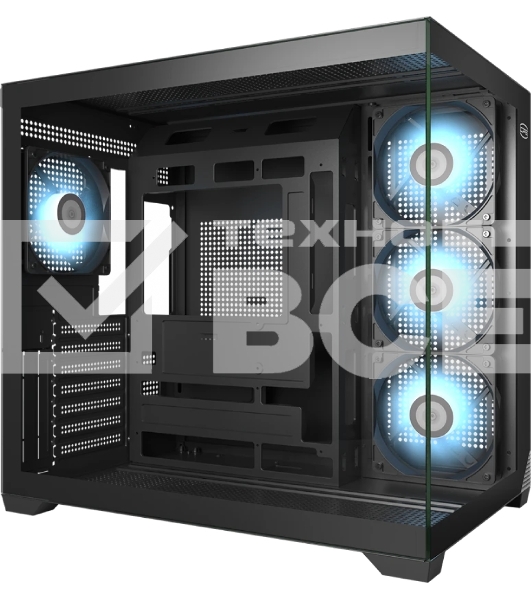Корпус без блока питания PCCooler C3T700 BK, Midi-Tower, TG, no fans, 1xUSB-A 3.0 + 1xUSB-A 2.0 + 1xUSB-C, ATX, mATX, mITX черный