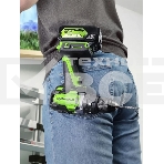 Дрель-шуруповерт аккумуляторная Greenworks GD24DD140 24V, 70/140Нм,Anti-kickback,2х4Ач,ЗУ,кор 3707607CUD, фото12